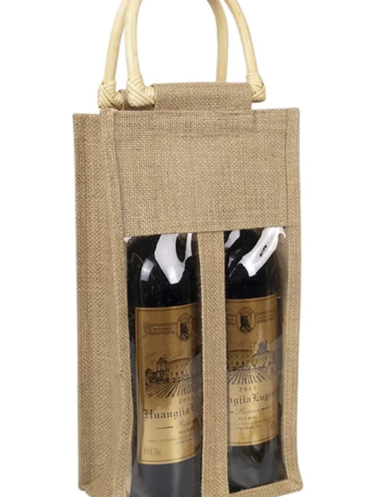 Two Bottle Window Wine Bag
